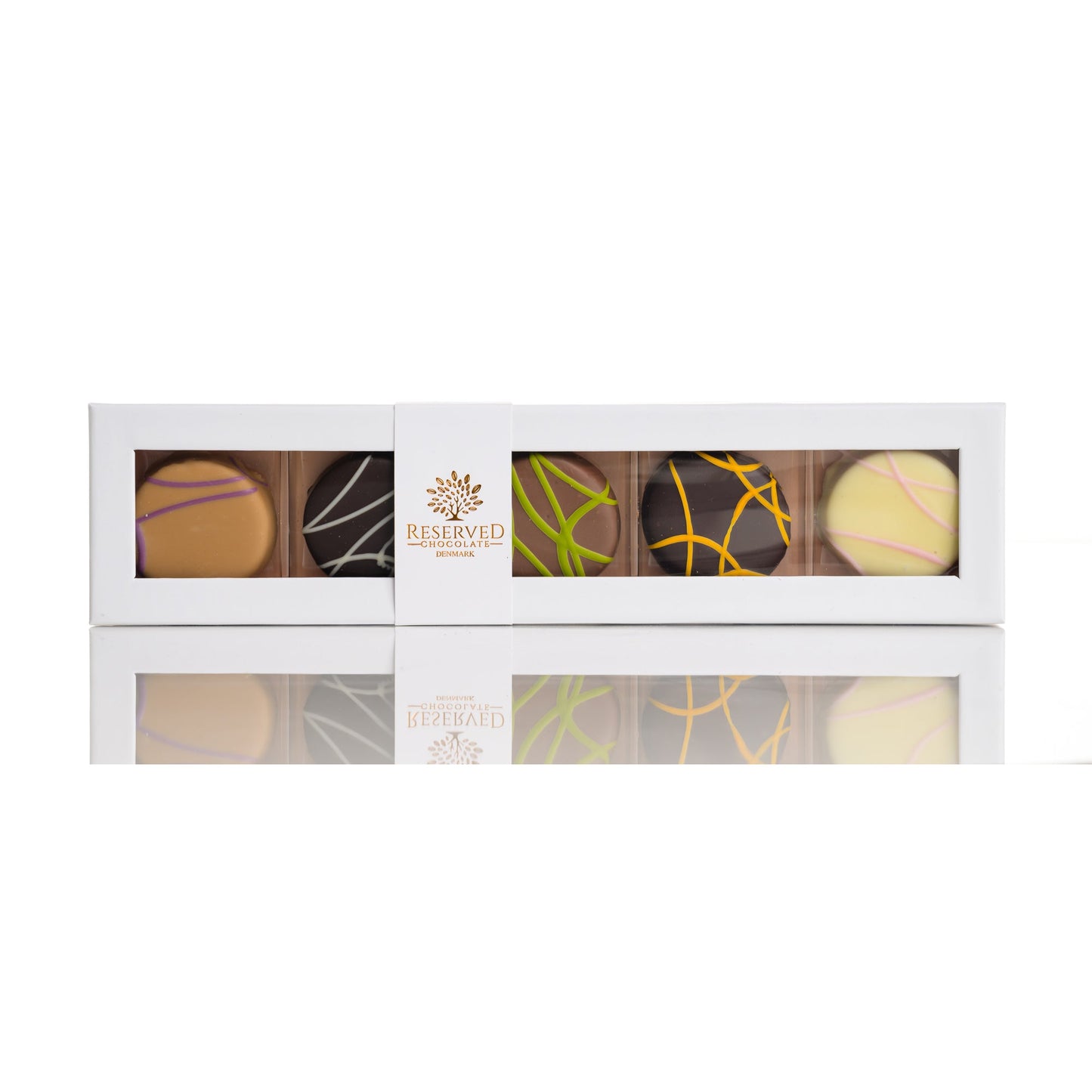 Marcipantærter - gaveæske med 5 smage