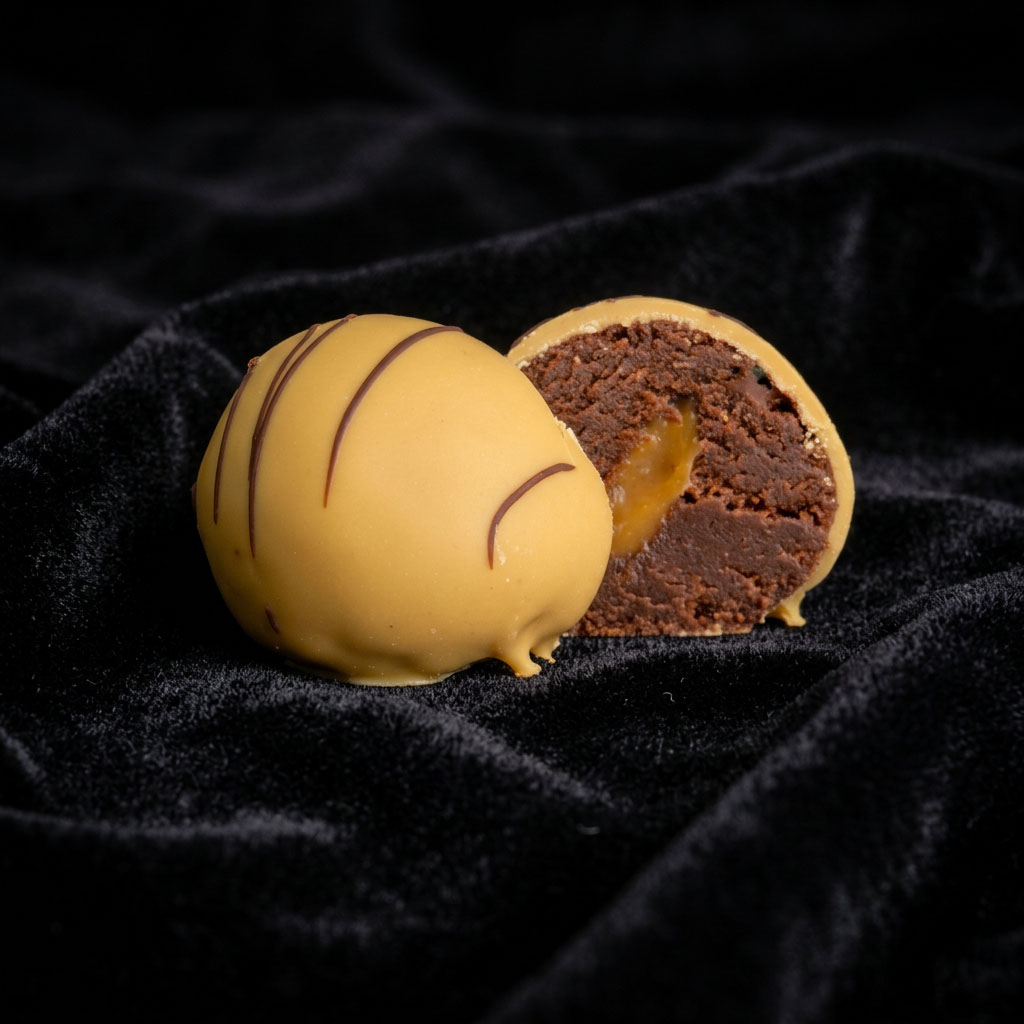 Trøffel-Romkugler med salt karamel blondie chokolade - Image 5