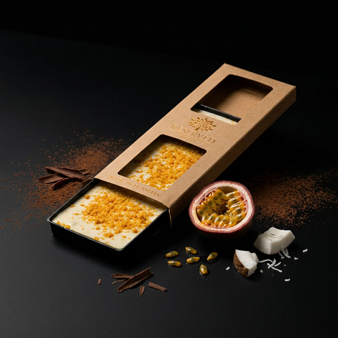 Hvid chokolade m/ passion & kokos
